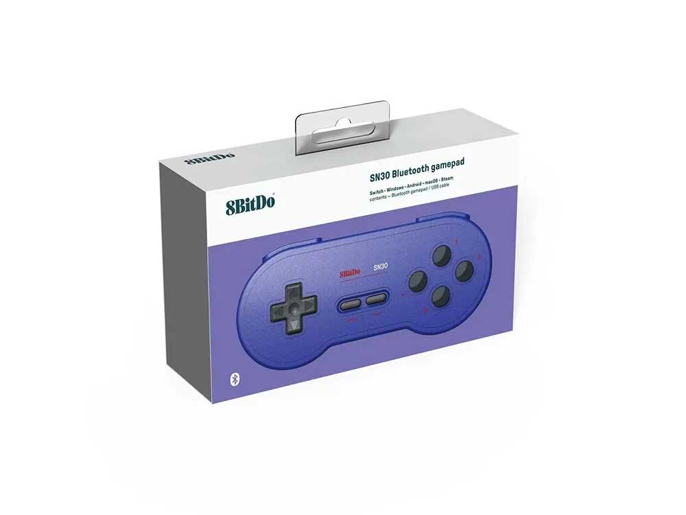 8BitDo SN30 Bluetooth Gamepad Blue Robots Cyprus Nicosia Limassol Famagusta Paphos Larnaca front