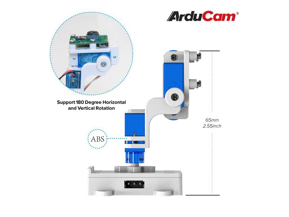 Arducam Upgraded Camera Pan Tilt Platform for Raspberry Pi Nvidia Jetson NanoXavier NX Robots Cyprus Nicosia Limassol Famagusta Paphos Larnaca σιδε