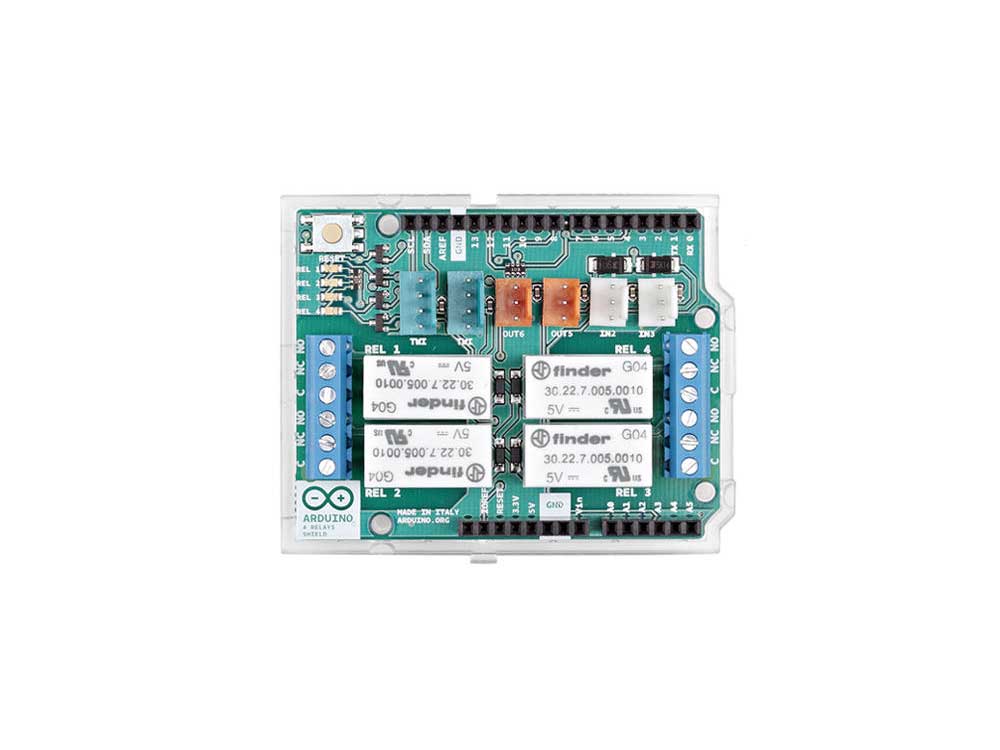 Arduino 4 relays shield Ρελέ Robots Cyprus Nicosia Limassol Famagusta Paphos Larnaca front