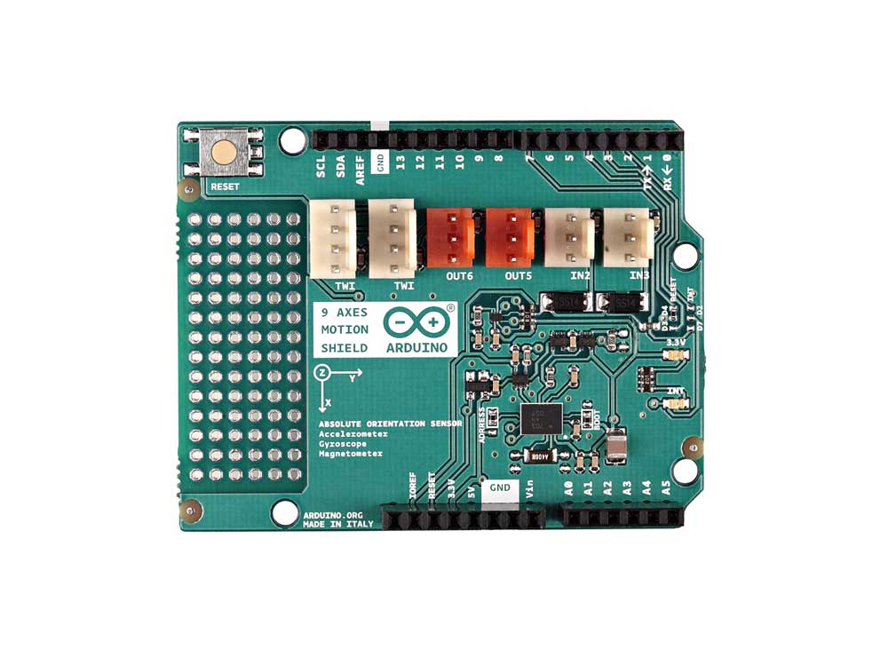 Arduino 9 axes motion shield Cyprus Nicosia Limassol Famagusta Paphos Larnaca front