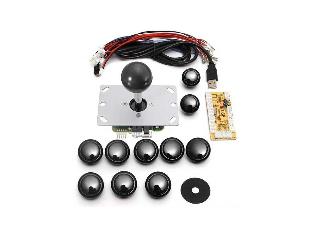 DIY Arcade Game Controller USB Joystick Kit-Black Robots Cyprus Nicosia Limassol Famagusta Paphos Larnaca front