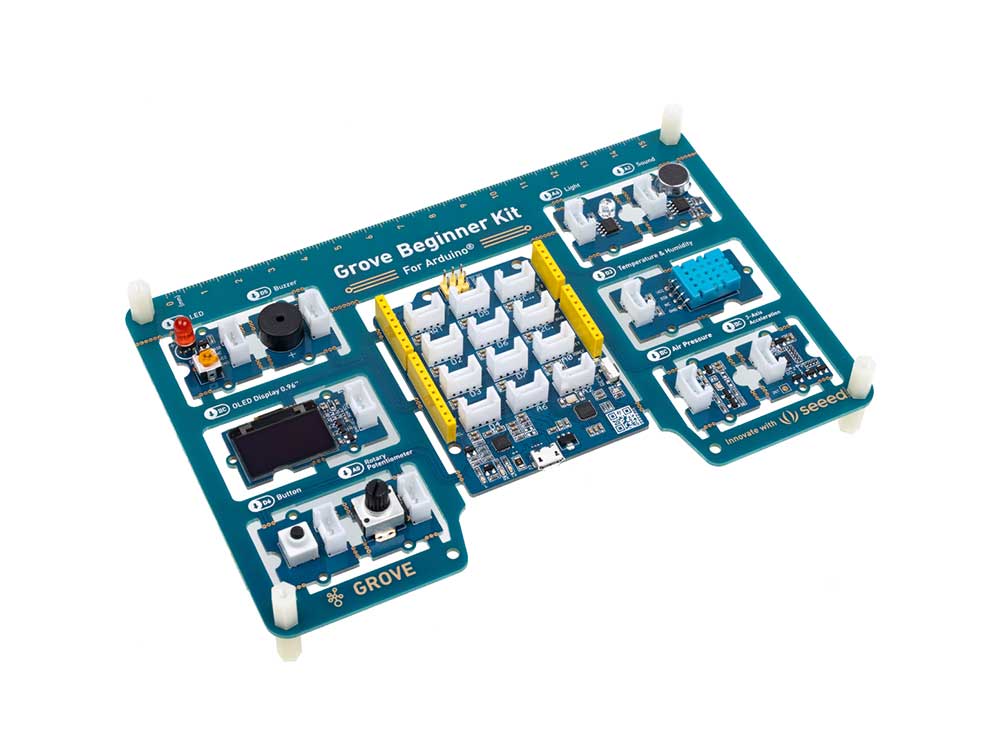Grove Beginner Kit for Arduino - All-in-one Arduino Compatible Board with 10 Sensors and 12 Projects Robots Cyprus Nicosia Limassol Famagusta Paphos Larnaca angle