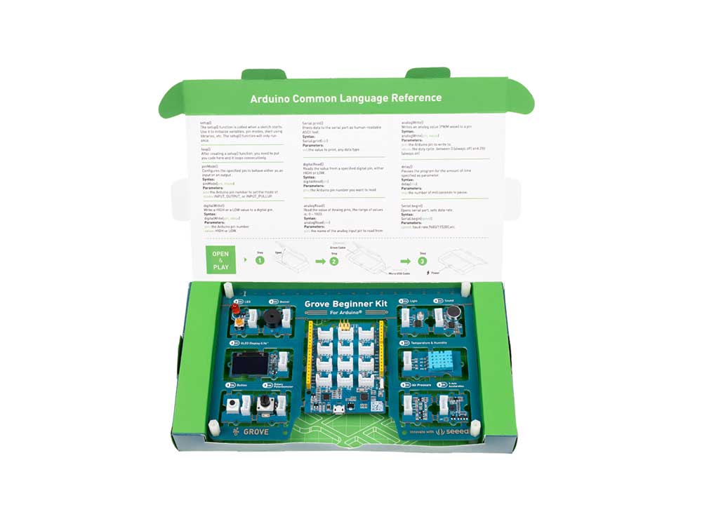 Grove Beginner Kit for Arduino - All-in-one Arduino Compatible Board with 10 Sensors and 12 Projects Robots Cyprus Nicosia Limassol Famagusta Paphos Larnaca package