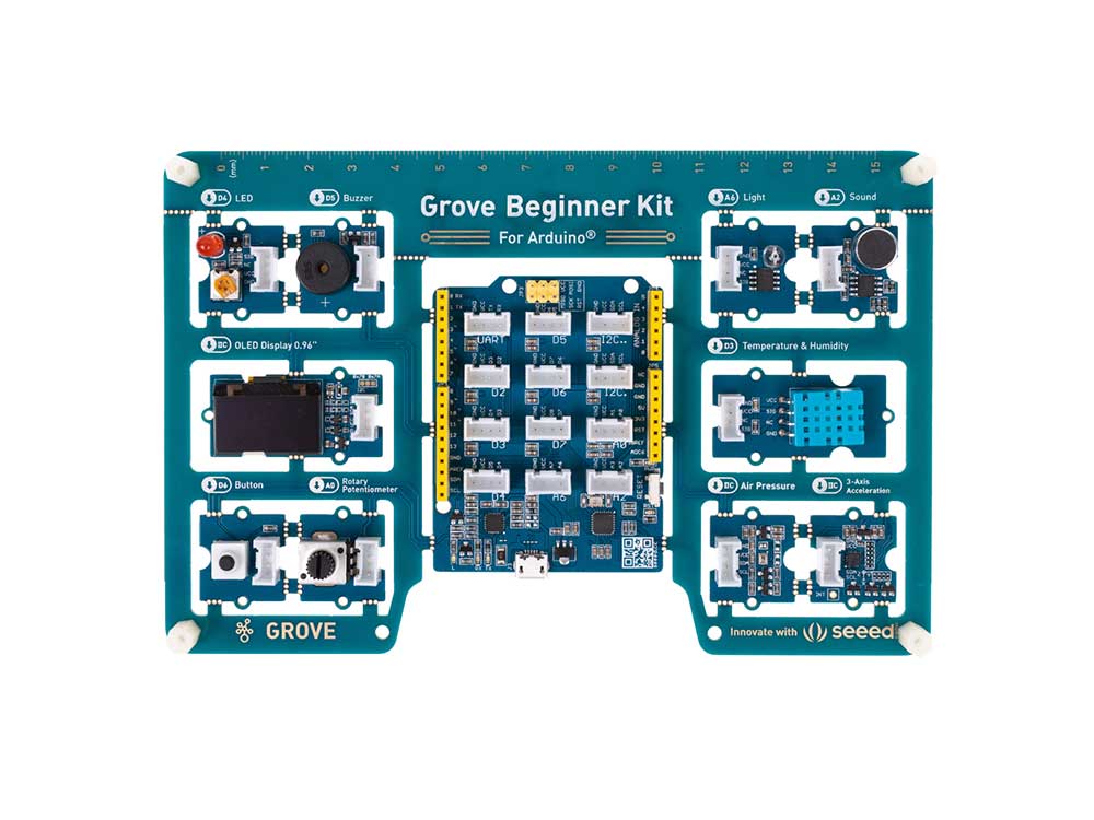 Grove Beginner Kit for Arduino - All-in-one Arduino Compatible Board with 10 Sensors and 12 Projects Robots Cyprus Nicosia Limassol Famagusta Paphos Larnaca front