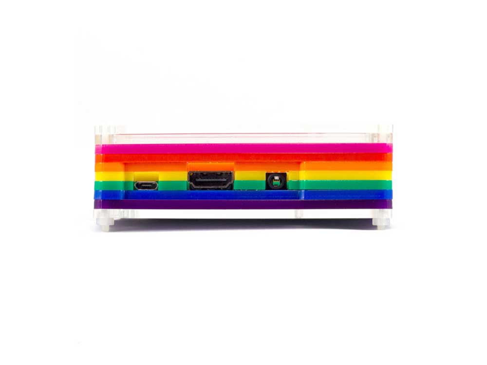 Rainbow Pibow Θήκη για Raspberry Pi Model B+ 2 Robots Cyprus Nicosia Limassol Famagusta Paphos Larnaca front