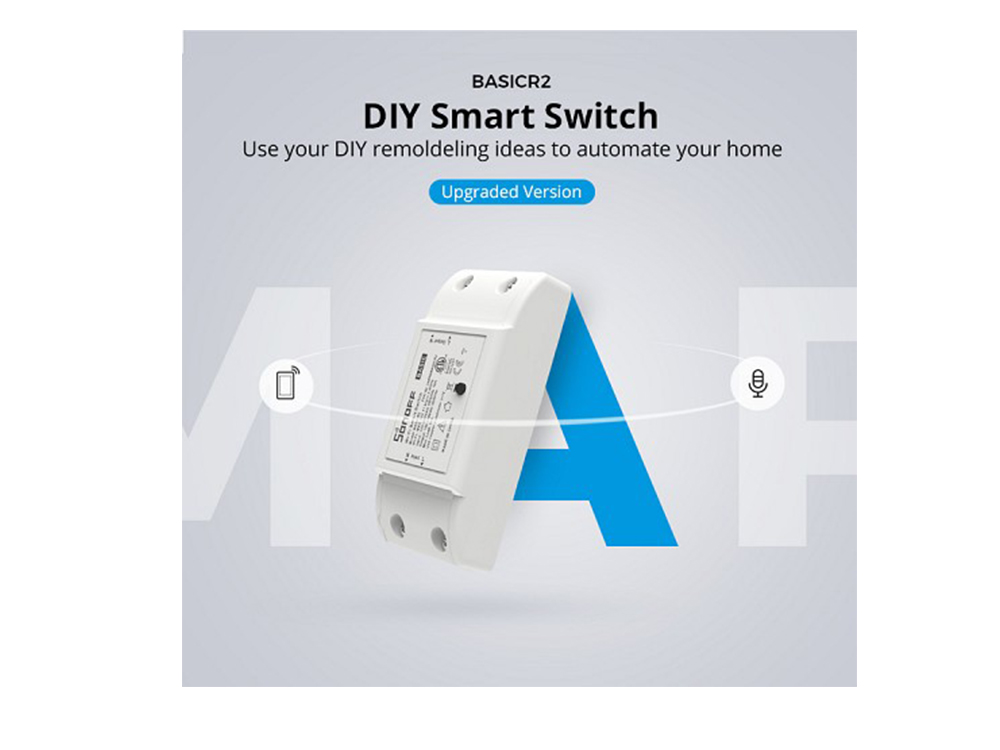 Sonoff Basic R2 10A Wifi Smart Switch Robots Cyprus Nicosia Limassol Famagusta Paphos Larnaca side