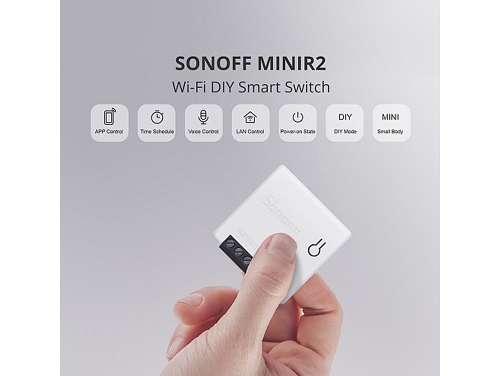 Sonoff MINIR2 10A Wi-Fi Two-Way Smart Switch Robots Cyprus Nicosia Limassol Famagusta Paphos Larnaca card