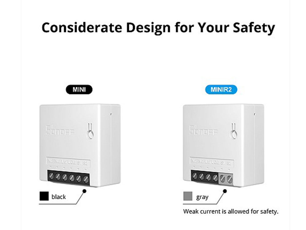 Sonoff MINIR2 10A Wi-Fi Two-Way Smart Switch Robots Cyprus Nicosia Limassol Famagusta Paphos Larnaca 2 devices