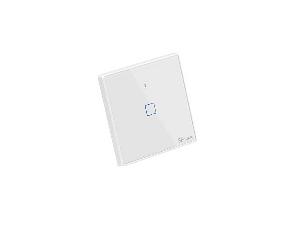 Sonoff T2 UK 1C WiFi Smart Wall Touch Switch White Robots Cyprus Nicosia Limassol Famagusta Paphos Larnaca angle right