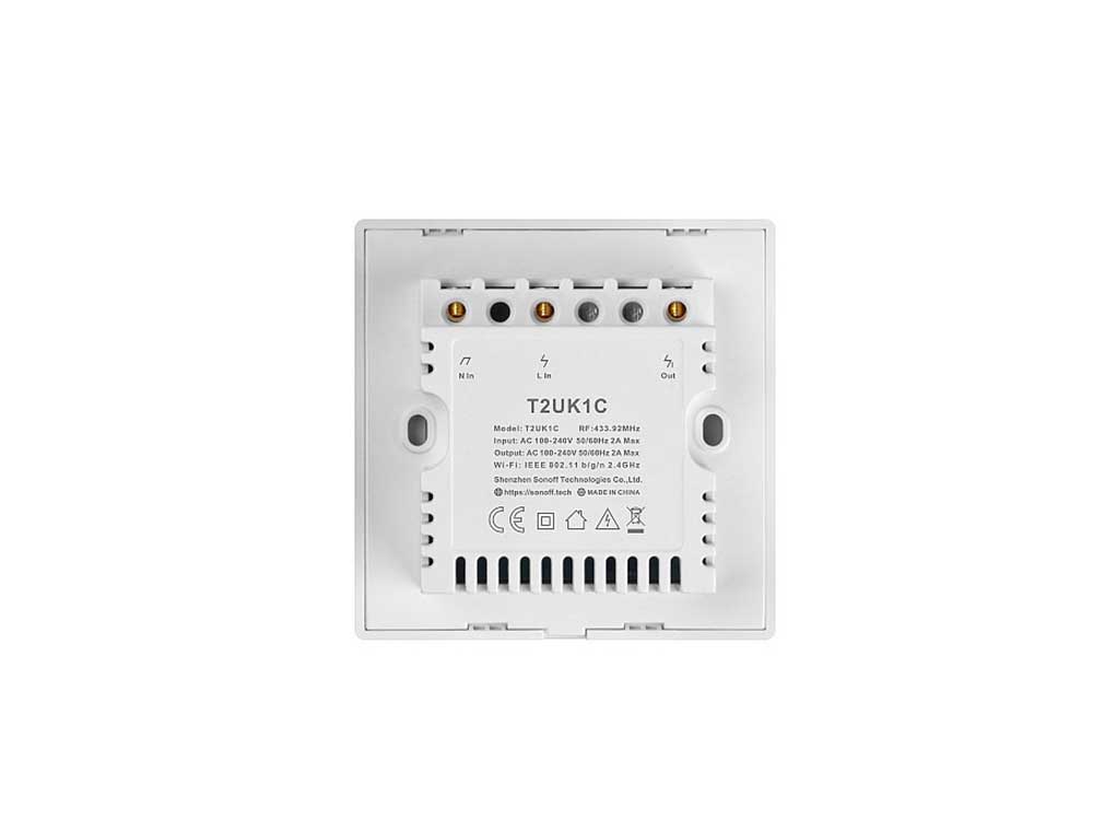 Sonoff T2 UK 1C WiFi Smart Wall Touch Switch White Robots Cyprus Nicosia Limassol Famagusta Paphos Larnaca back