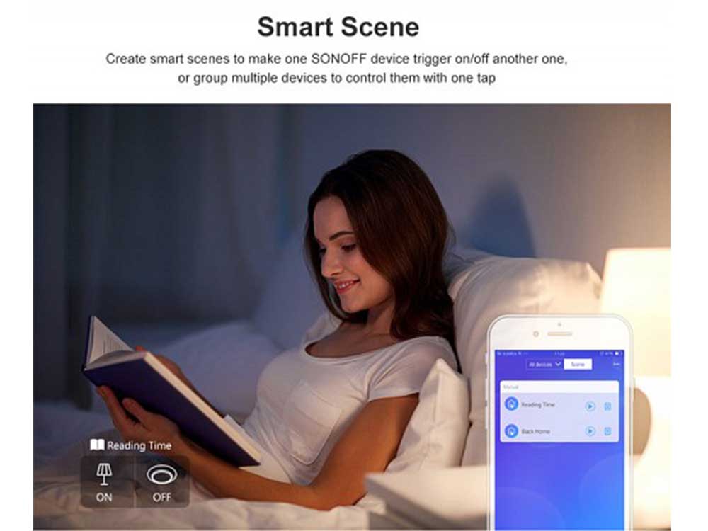 Sonoff T2 UK 2C WiFi Smart Wall Touch Switch White Robots Cyprus Nicosia Limassol Famagusta Paphos Larnaca smart scene