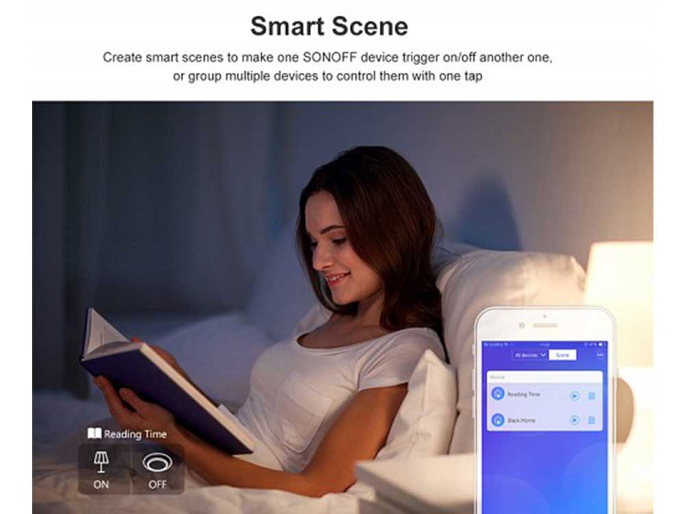 Sonoff T2 UK 3C WiFi Smart Wall Touch Switch White Robots Cyprus Nicosia Limassol Famagusta Paphos Larnaca smart scene