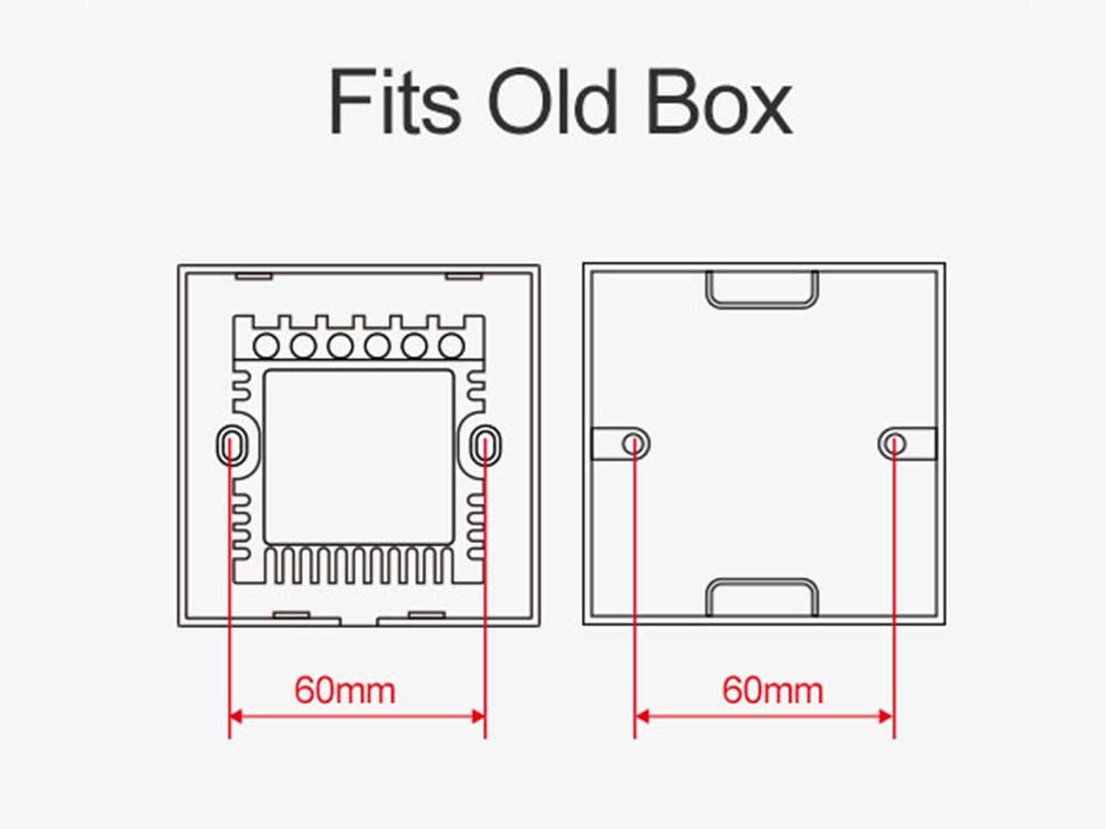 Sonoff T3 UK 1C WiFi Smart Wall Touch Switch Black Robots Cyprus Nicosia Limassol Famagusta Paphos Larnaca fits old