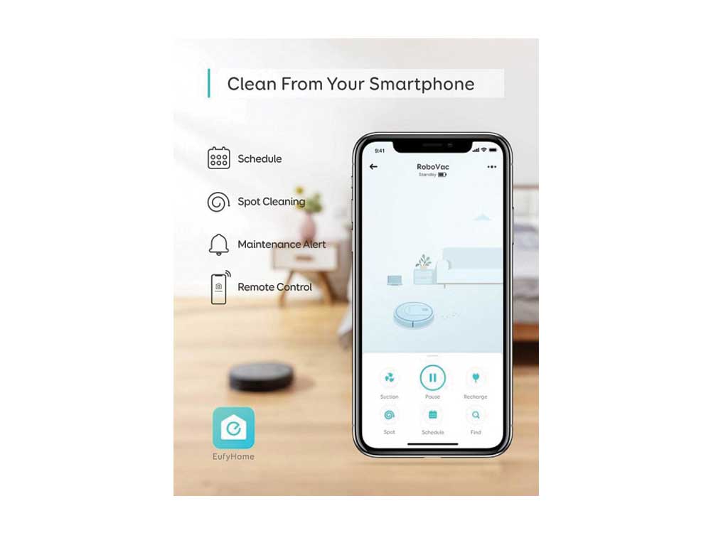 Anker Eufy RoboVac G10 Hybrid Sweep&Mop Cleaning Robot Vacuum Robots Cyprus Nicosia Limassol Famagusta Paphos Larnaca smartphone