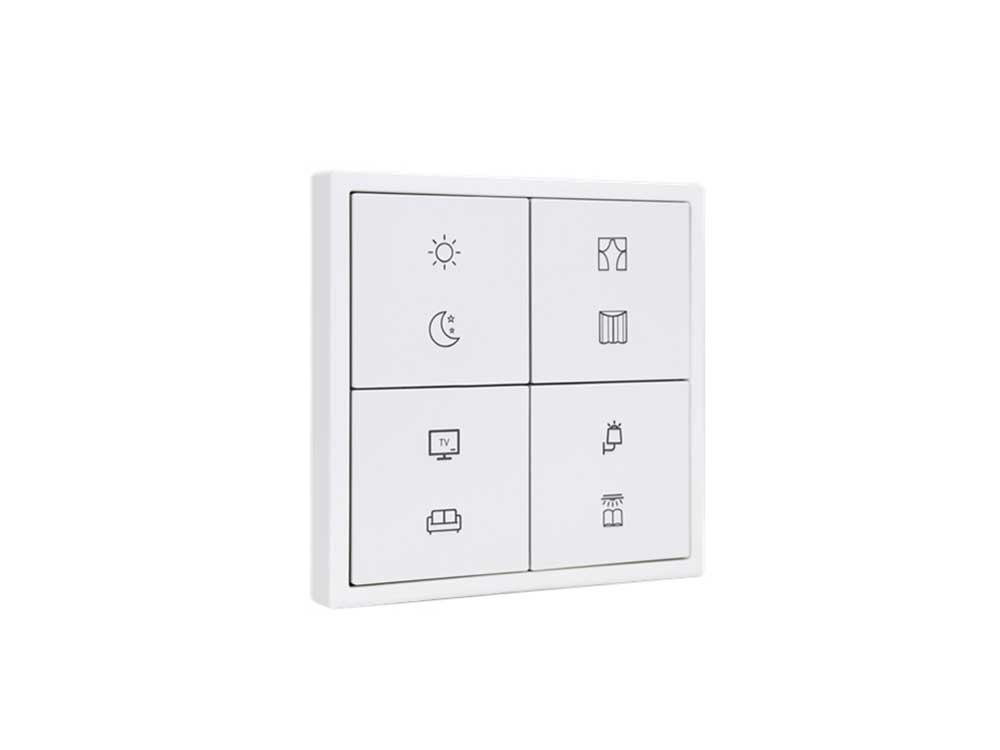 HDL Panel Tile Series 8 Button White HDL-MPT4RB.1 Robots Cyprus Nicosia Limassol Famagusta Paphos Larnaca angle