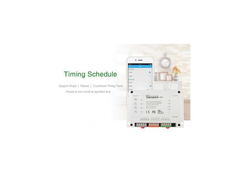 Sonoff 4CH R2 WiFi Smart Switch Robots Cyprus Nicosia Limassol Famagusta Paphos Larnaca timing