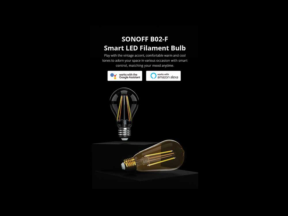Sonoff B02-F-A60 WiFi Smart Filament Bulb Robots Cyprus Nicosia Limassol Famagusta Paphos Larnaca alexa