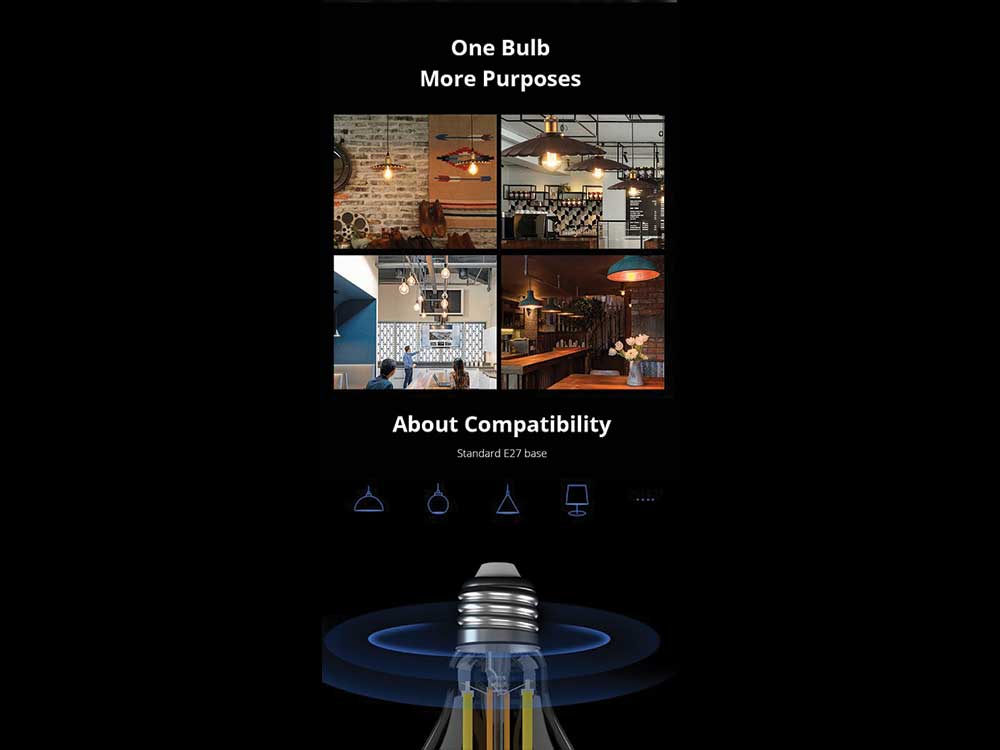 Sonoff B02-F-ST64 WiFi Smart Filament Bulb Robots Cyprus Nicosia Limassol Famagusta Paphos Larnaca bulbs