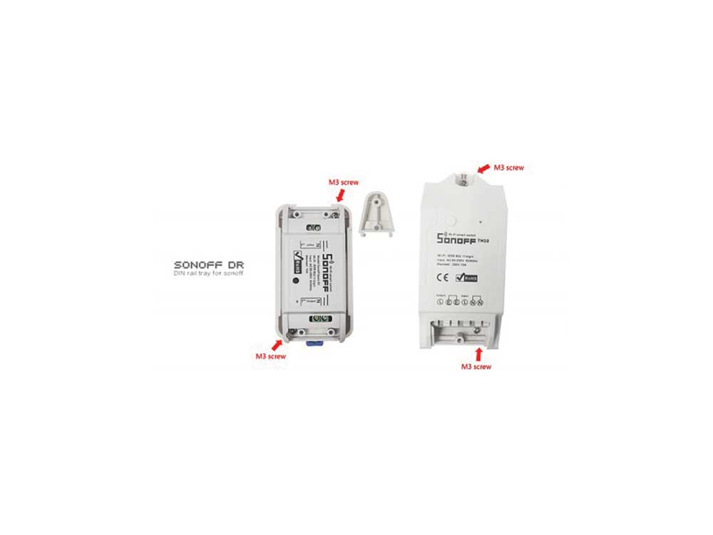 Sonoff DR DIN Rail Tray Robots Cyprus Nicosia Limassol Famagusta Paphos Larnaca front