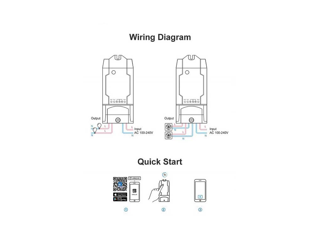 Sonoff Dual R216A Wifi Smart Switch Robots Cyprus Nicosia Limassol Famagusta Paphos Larnaca diagram