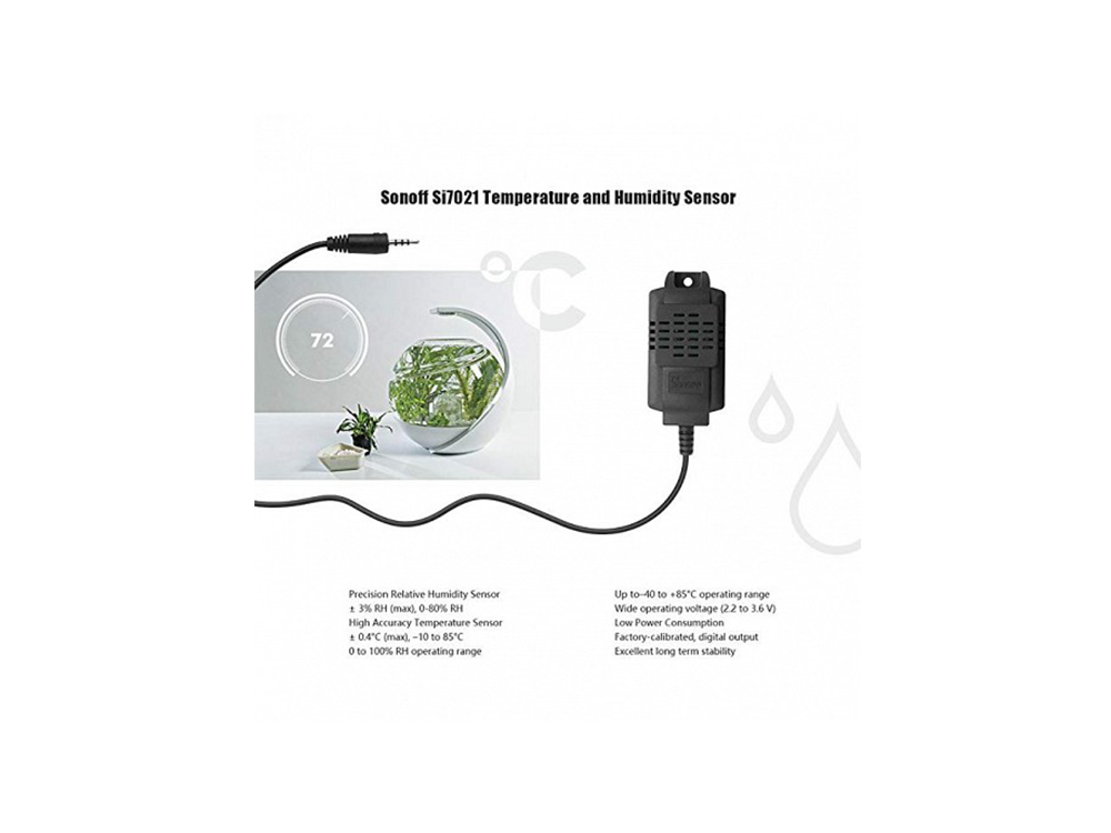 sonoff si7021 sensor temperature humidity sensor