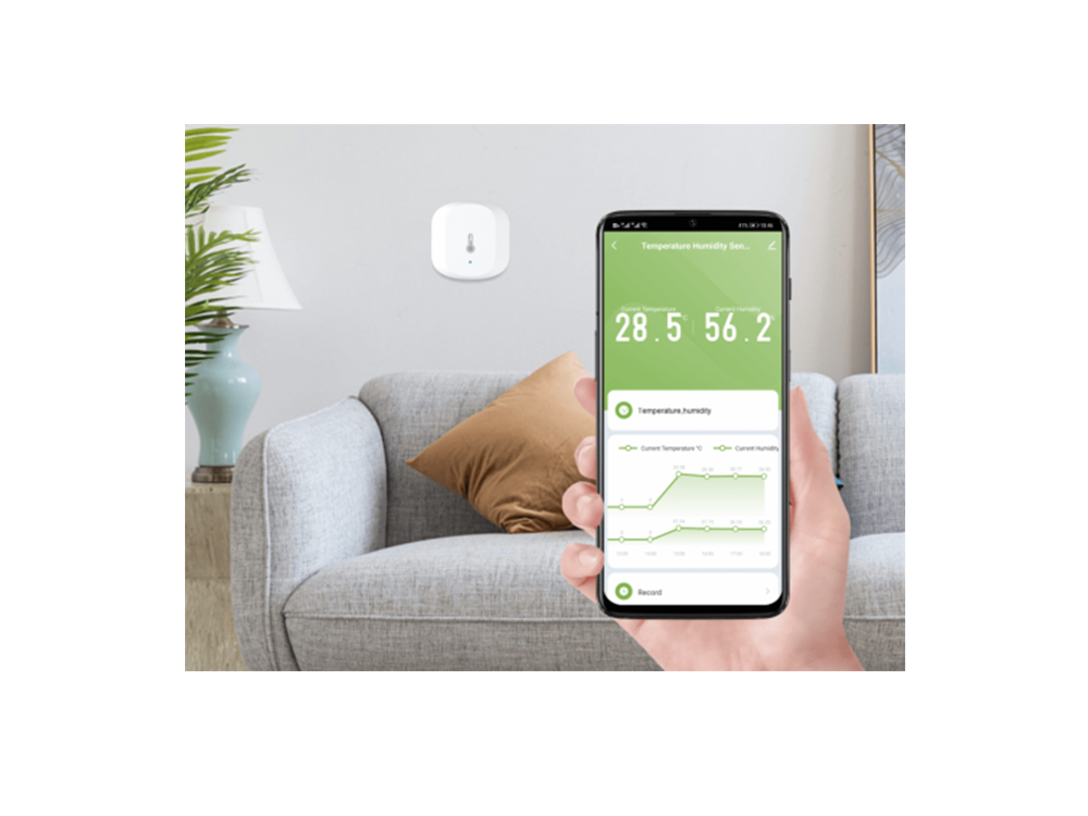 WOOX R7048 Wi-Fi Zigbee Smart Humidity &Temperature Sensor Robots Cyprus Nicosia Limassol Famagusta Paphos Larnaca app