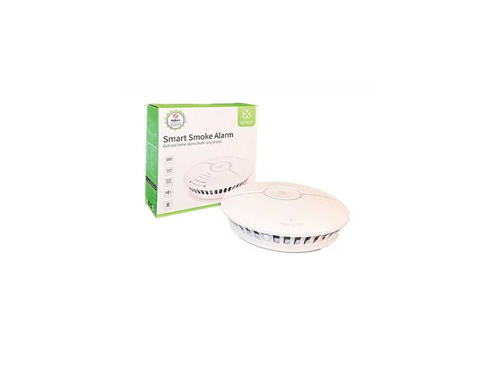 WOOX R7049 Wi-Fi Zigbee Smart Smoke Alarm Robots Cyprus Nicosia Limassol Famagusta Paphos Larnaca box