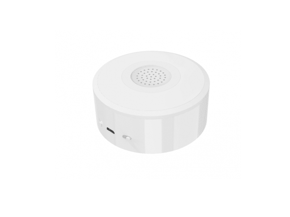 WOOX R7051 Wi-Fi Zigbee Smart Indoor Siren Robots Cyprus Nicosia Limassol Famagusta Paphos Larnaca angle