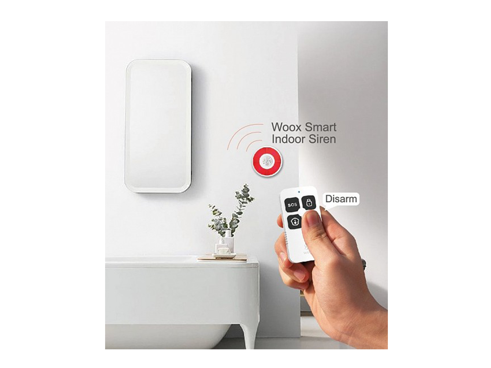 WOOX R7054 Wi-Fi Zigbee Smart Alarm Keyfob Robots Cyprus Nicosia Limassol Famagusta Paphos Larnaca control