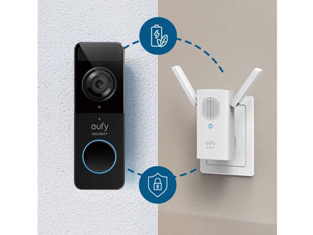 Anker Eufy Battery Doorbell 1080p Black Robots Cyprus Nicosia Limassol Famagusta Paphos Larnaca battery