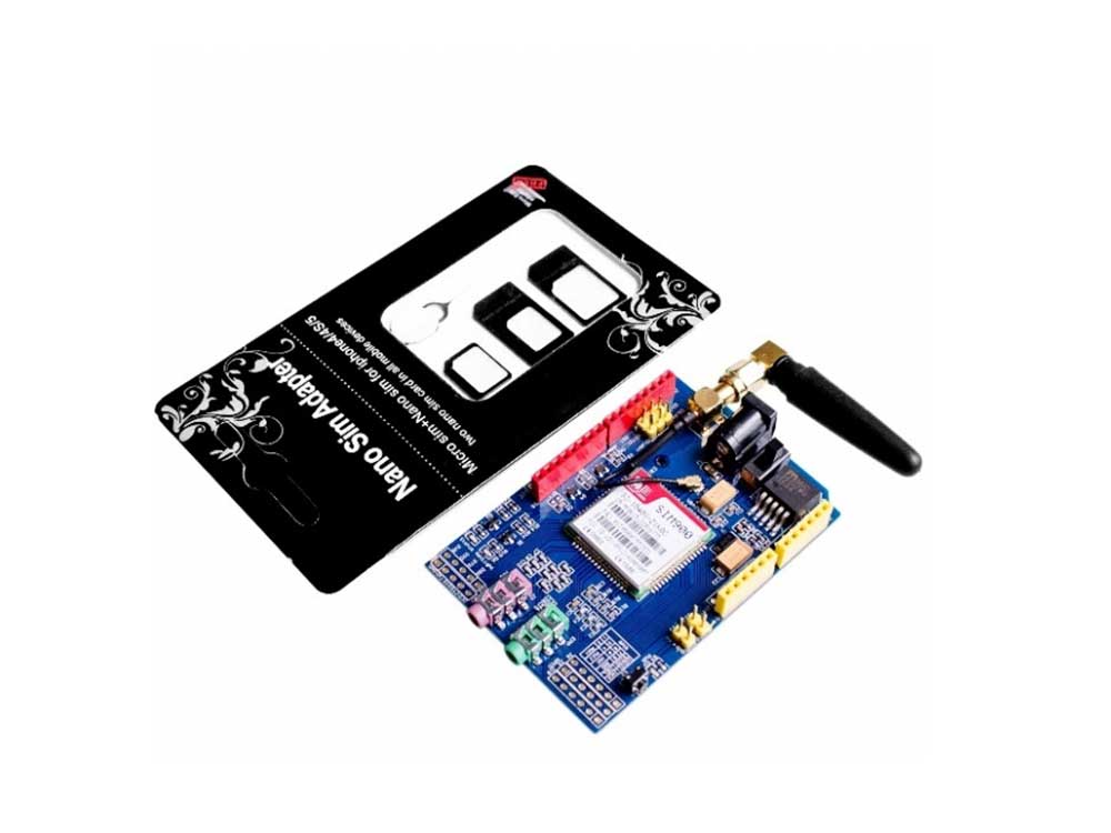 SIM900 GPRS GSM Shield Development Board Robots Cyprus Nicosia Limassol Famagusta Paphos Larnaca with adaptor