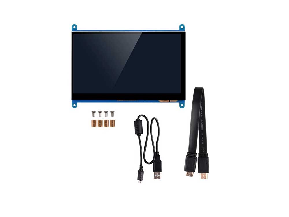 7 inch LCD HDMI Touch Screen 1024 600 Robots Cyprus Nicosia Limassol Famagusta Paphos Larnaca cables and screws