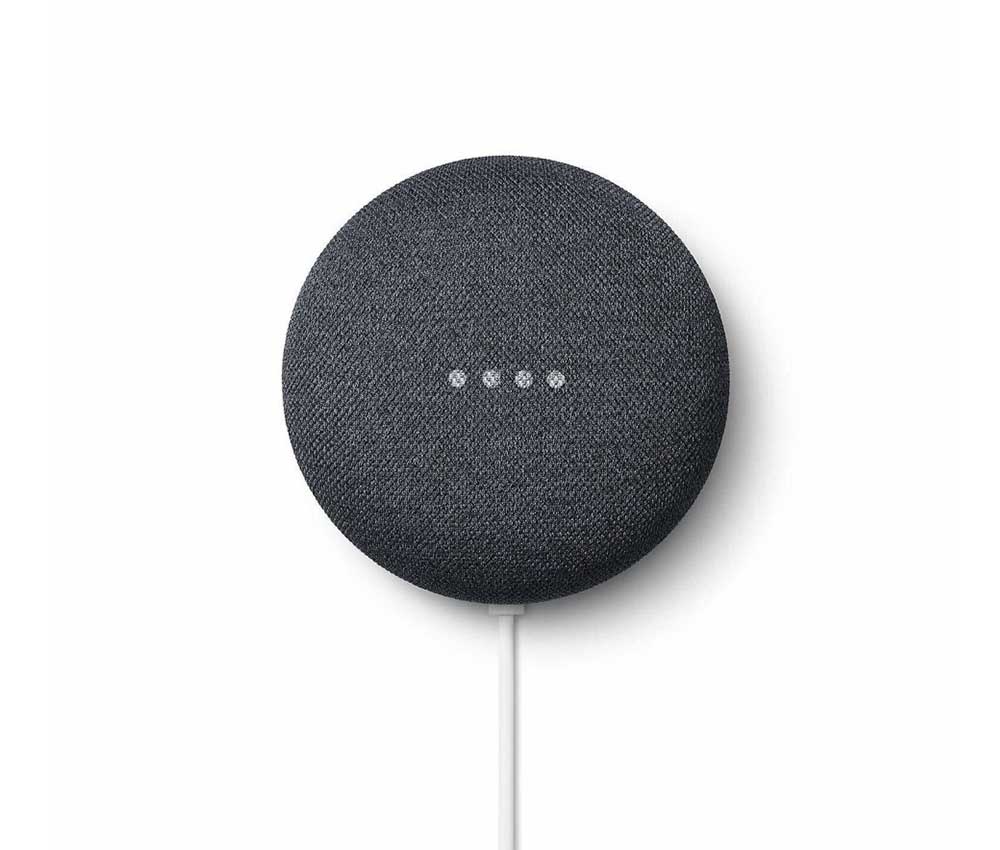 Google Nest Mini Charcoal Gen2 Robots Cyprus Nicosia Limassol Famagusta Paphos Larnaca front active