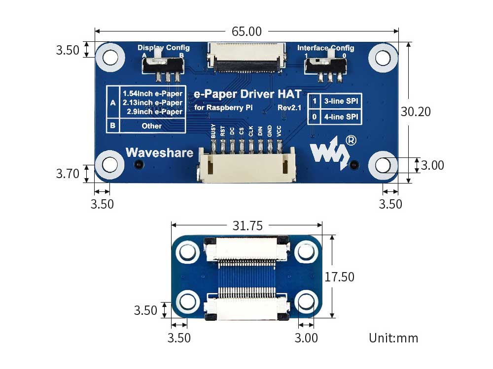 Pi Display e-Paper 7 5 Robots Cyprus Nicosia Limassol Famagusta Paphos Larnaca driver ports