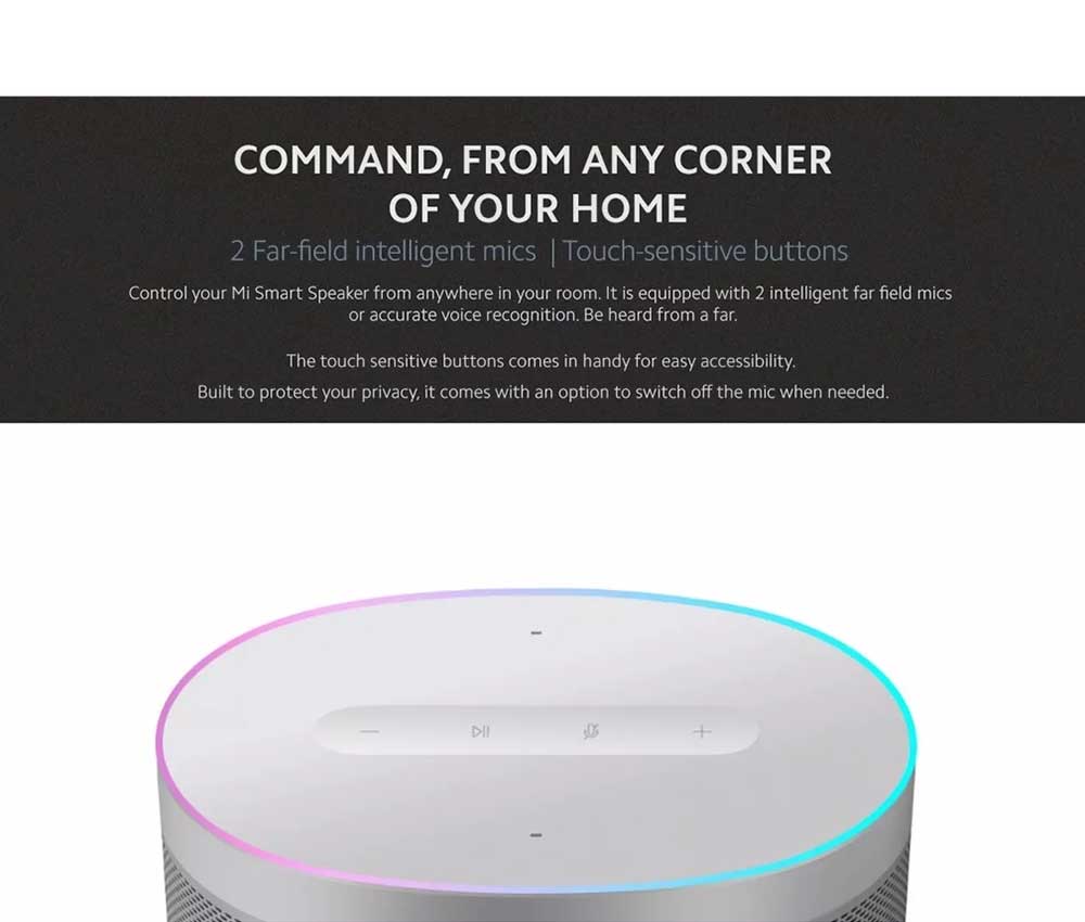 Xiaomi Mi Smart Google Assistant Speaker Global White Robots Cyprus Nicosia Limassol Famagusta Paphos Larnaca voice assistant