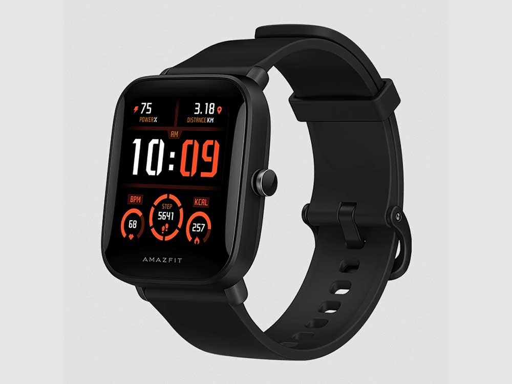 Amazfit Bip U Pro SmartWatch Black Robots Cyprus Nicosia Limassol Famagusta Paphos Larnaca angle left