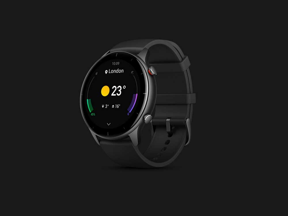 Amazfit GTR 2 SmartWatch Sport Edition Obsidian Black Robots Cyprus Nicosia Limassol Famagusta Paphos Larnaca angle left temp