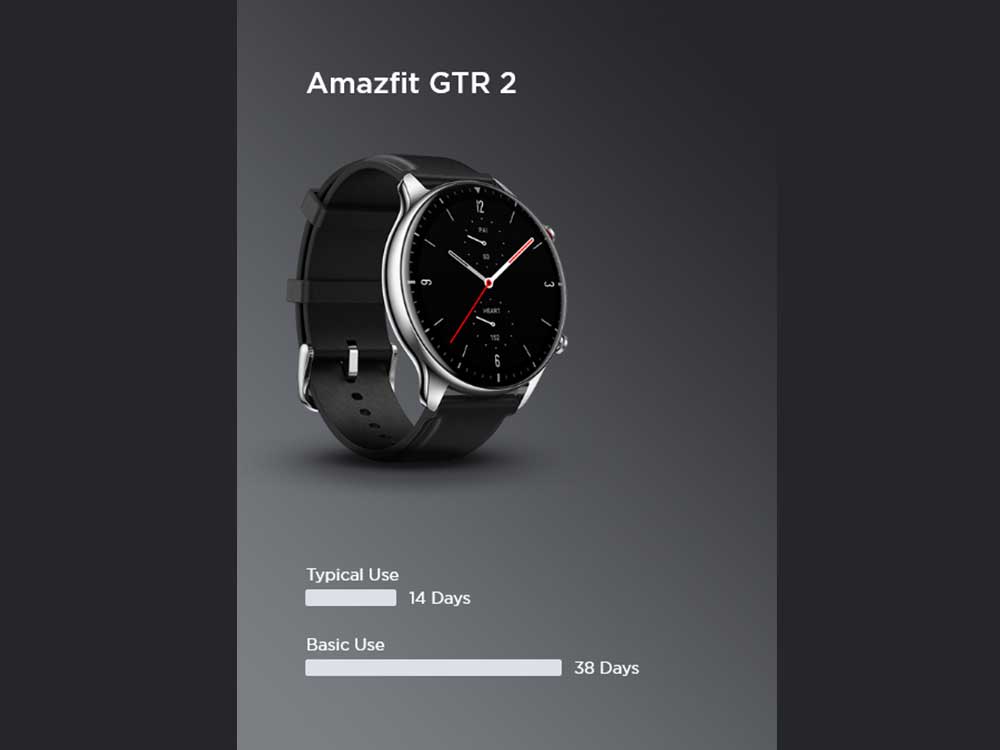 Amazfit GTR 2 SmartWatch Sport Edition Obsidian Black Robots Cyprus Nicosia Limassol Famagusta Paphos Larnaca angle right battery life