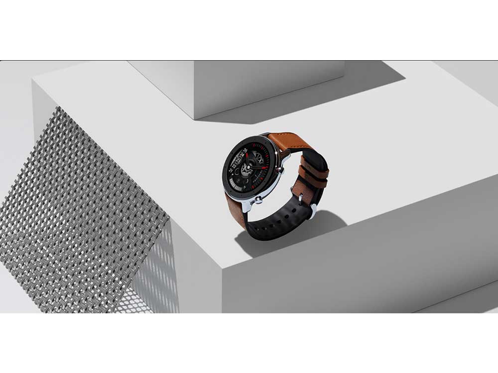 Amazfit GTR 47mm SmartWatch Stainless Steel Brown Robots Cyprus Nicosia Limassol Famagusta Paphos Larnaca angle left show