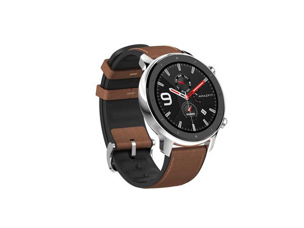 Amazfit GTR 47mm SmartWatch Stainless Steel Brown Robots Cyprus Nicosia Limassol Famagusta Paphos Larnaca angle right