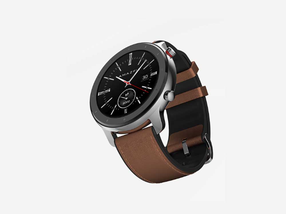 Amazfit GTR 47mm SmartWatch Stainless Steel Brown Robots Cyprus Nicosia Limassol Famagusta Paphos Larnaca angle up