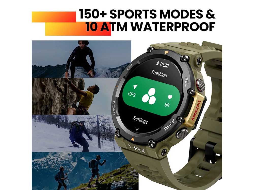 Amazfit T-REX 2 SmartWatch Wild Green Robots Cyprus Nicosia Limassol Famagusta Paphos Larnaca 150 sports modes