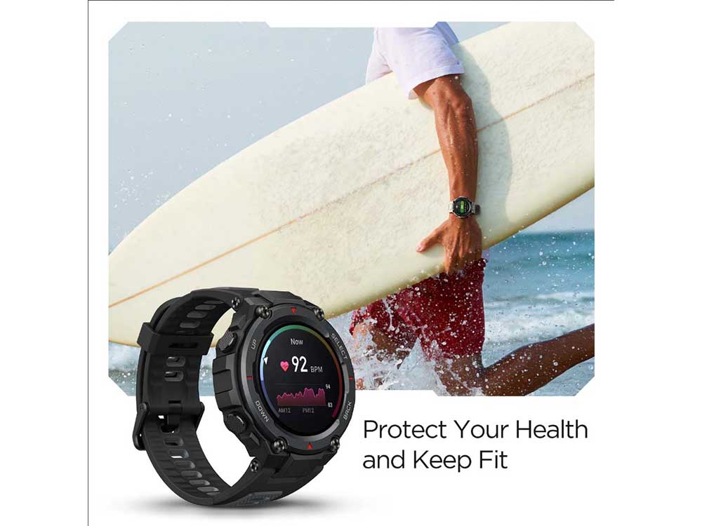 Amazfit T-REX Pro SmartWatch Meteorite Black Robots Cyprus Nicosia Limassol Famagusta Paphos Larnaca surfing