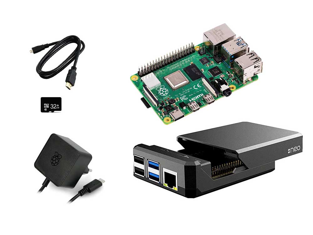 Raspberry Pi 4 Model B 8GB Elegant Kit Robots Cyprus Nicosia Limassol Famagusta Paphos Larnaca front