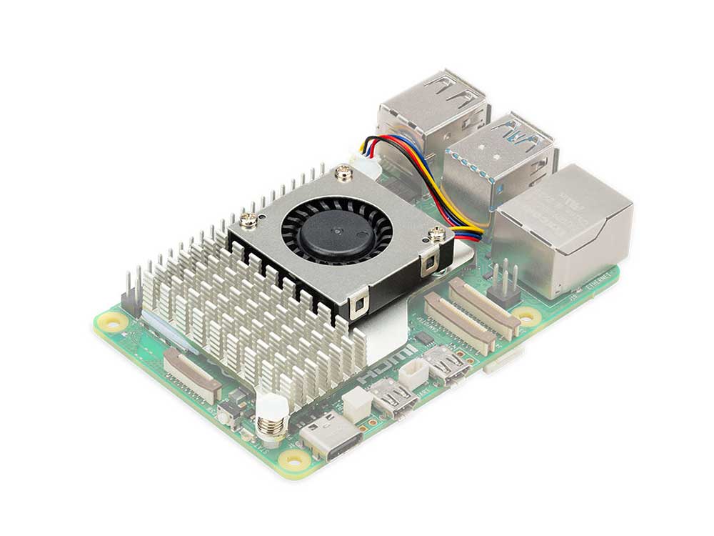 Raspberry Pi 5 Active Cooler Robots Cyprus Nicosia Limassol Famagusta Paphos Larnaca angle