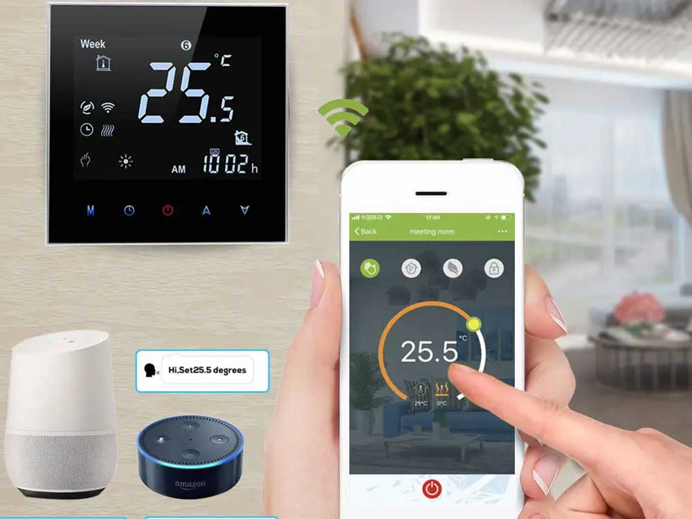 Tuya Smart Boiler and Floor Heater  Thermostat Wifi Robots Cyprus Nicosia Limassol Famagusta Paphos Larnaca app