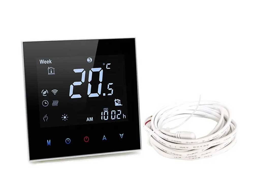 Tuya Smart Boiler and Floor Heater Thermostat Wifi Robots Cyprus Nicosia Limassol Famagusta Paphos Larnaca angle